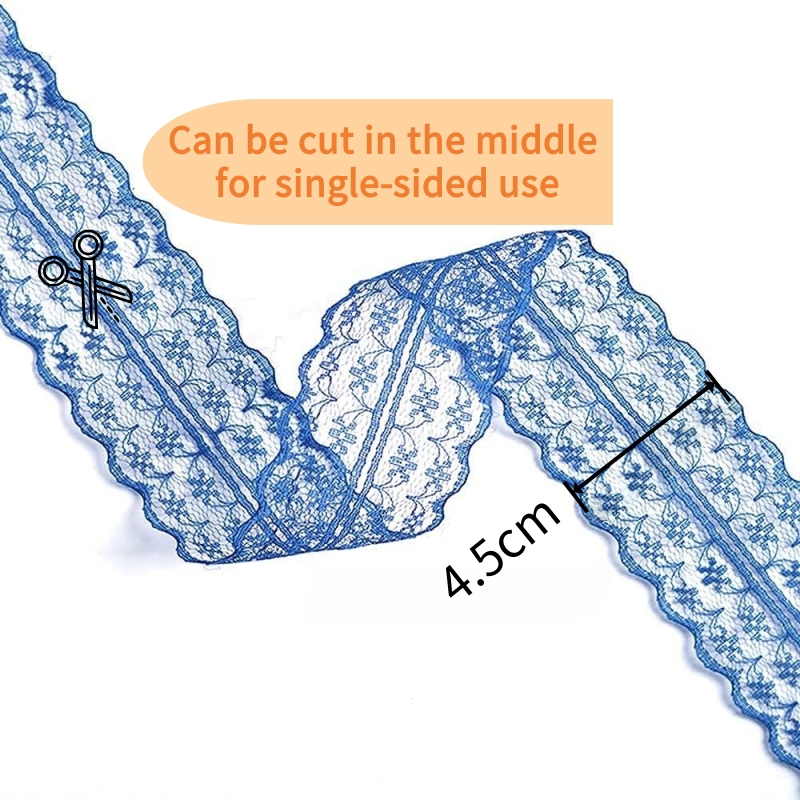10m/lot 4.5cm Lace Ribbon Tape - Embroidery Craft review and price