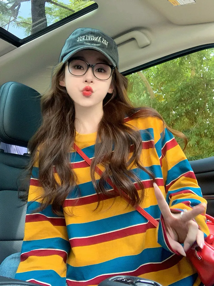 Women Color Block Striped Long - Embellish Knit review and price