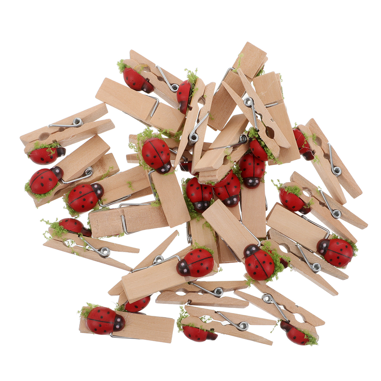 40Pcs Cartoon Wooden Clips Min - Embellishments For Scrapbooking review and price