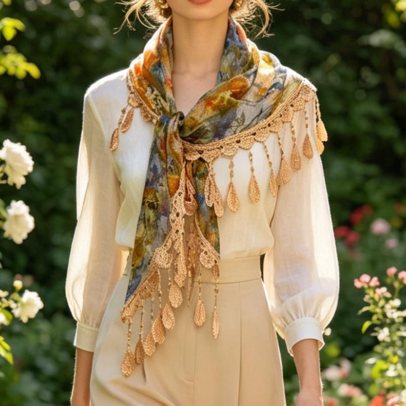 Fashion Boho Lace Trim Triangl - Tassel Fringe Trim review and price